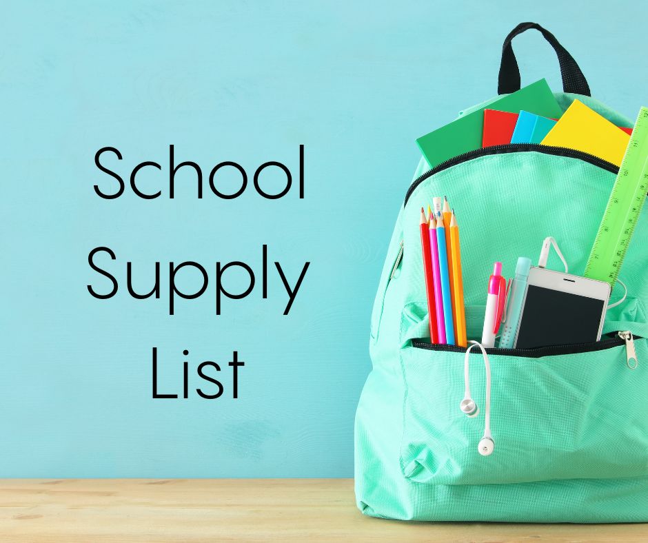 School Supply List